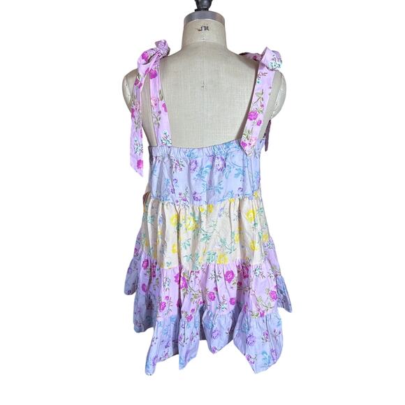 NWT LoveShackFancy x Target Jeanne Tiered Pastel Mini Dress Size XL - Picture 4 of 8